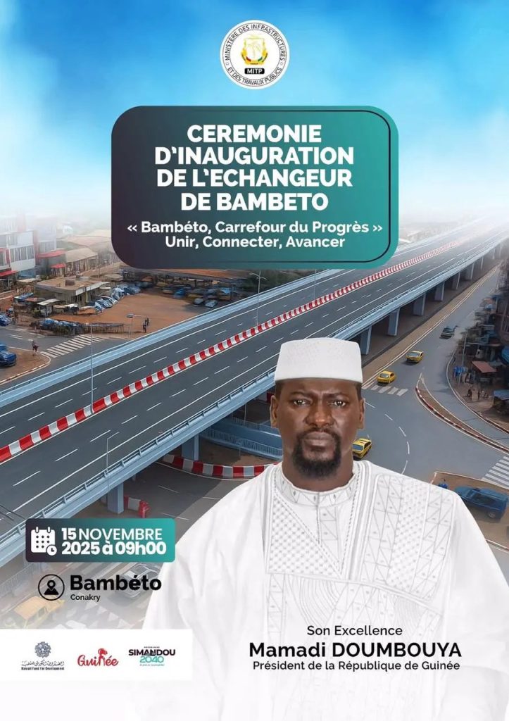 Bambéto : inauguration du nouvel échangeur ce samedi 15 novembre…