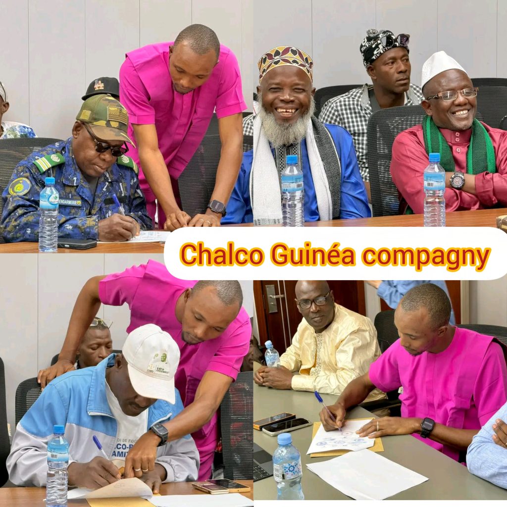 Grâce à leadership de chalco Guinéa compagny un protocole d’accord scelle le retour durable de la paix entre les districts